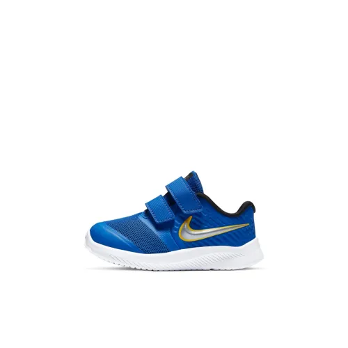 Nike Star Runner 2 Slip-Resistant Shock Absorbers Низкий Топ Обувь для малышей Синий и Серебряный Infant и Toddler