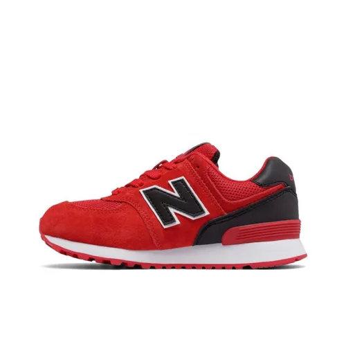 New Balance NB 574 Series 'High Visibility' Низкие Кроссовки для Бега Красный Черный Подростки