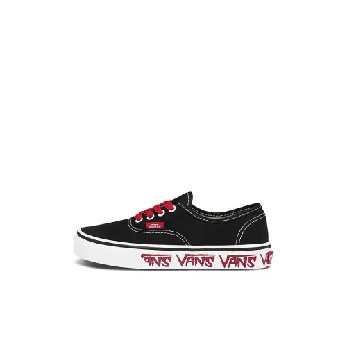 VANS Authentic Series Низкие Кроссовки для скейтбординга Черные для детей 3-7 лет