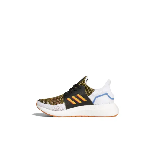 Adidas ULT Slip-resistant Abrasion-resistant Low Top Детская беговая обувь Белый Желтый Для детей 3-7 лет