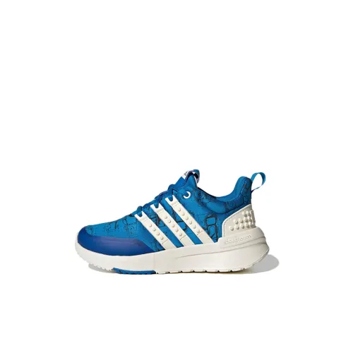 LEGO x Adidas Racer Tr K Устойчивые к истиранию низкие беговые кроссовки Синие Белые Детские