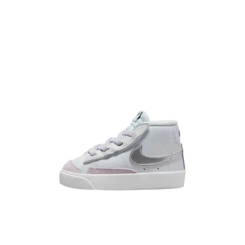 Nike Blazer 77 Противоскользящие Устойчивые к истиранию MID Скейтборд Кроссовки Белый Серый Младенец и Малыш