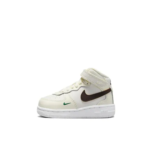 Nike Air Force 1 SE 40th Slip Resistant Abrasion Resistant High Топ Обувь для малышей Экрю Infant Wa Toddler