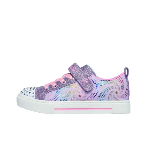 Skechers Twinkle Toes Twinkle Sparks Низкий Топ Детские Скейтбординги Розовый Фиолетовый Подростки