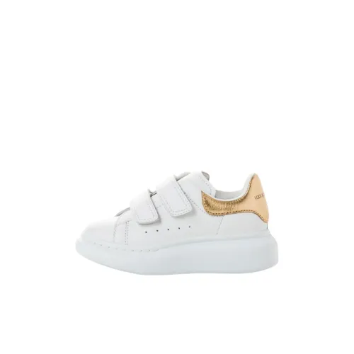 Alexander McQueen Molly Кроссовки Low Топ Стильные Скейтбординги Белый золотой Для детей 3-7 лет