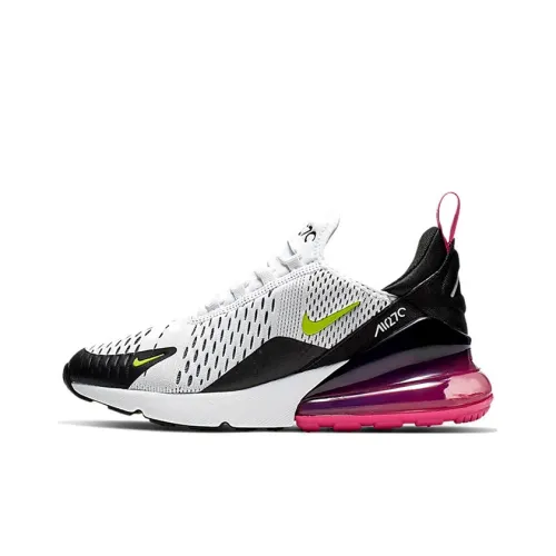 Nike Air Max 270 Low Топ Детские Беговые Кроссовки Черный Белый Розовый Подростки