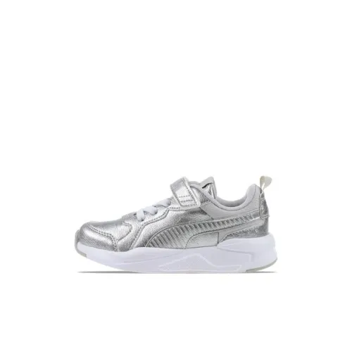 PUMA X Ray 2 Slip-Resistant Shock Absorbers Детские Лифтшуз Серебристые для детей 3-7 лет