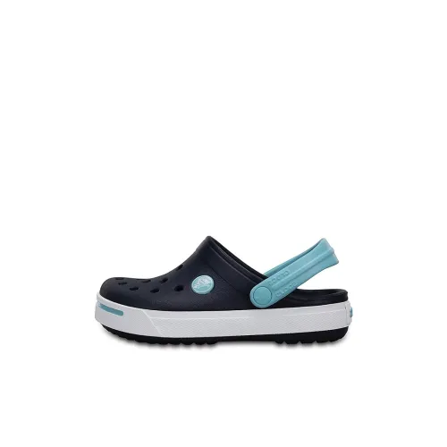 Crocs Crocband Li Маленький Карта CAMEL Класс Износостойкий And Легкий Kids Сабо Синий Детский