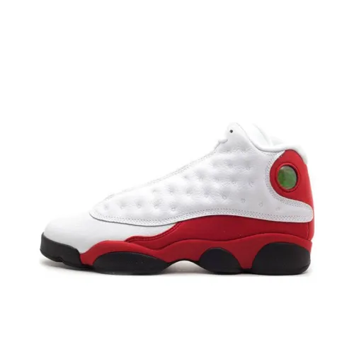 Jordan Air Jordan 13 Ретро RELEASE Амортизация Противоскользящий MID Топ Детские Баскетбольные кроссовки Красно-белый