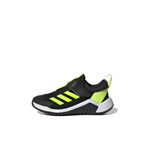 Adidas 4Uture Sport AC K противоскользящие устойчивые к истиранию дышащие низкие детские беговые кроссовки черного и желтого цвета для детей