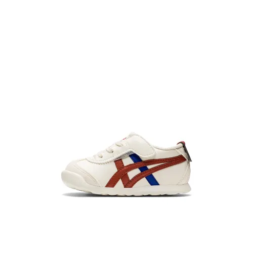 Onitsuka Tiger Mexico 66 Low Топ Спортивная Повседневная Обувь Белый Красный Для Малышей и Детей