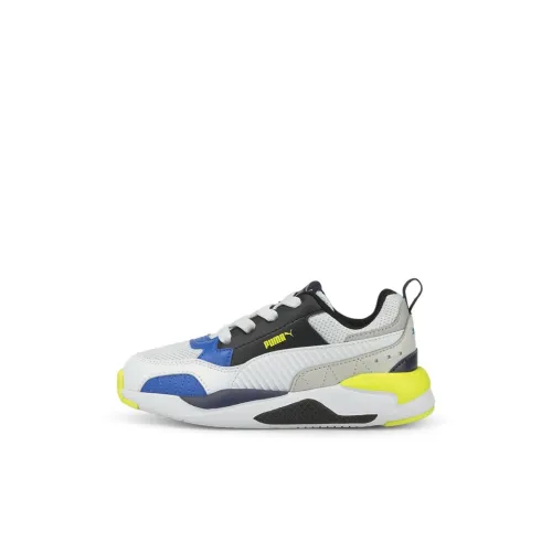 PUMA X Ray 2 Амортизация Износостойкие детские повседневные кроссовки Серый Черный Желтый Для детей 3-7 лет