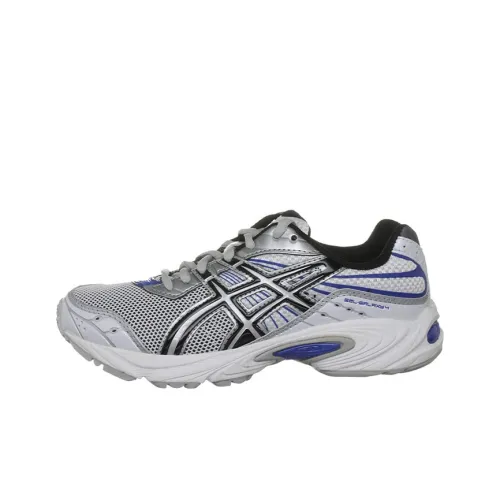 Asics Гель Galaxy 4 Устойчивые к истиранию Низкие Кроссовки для Бега Серебристо-Синие Подростки