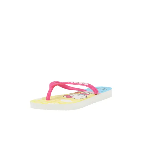 Детские тапочки Havaianas для дома синие желтые