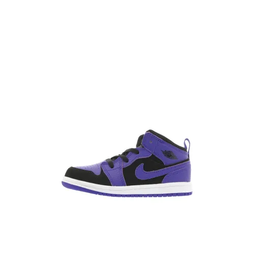 Jordan Air Jordan 1 MID TD 'Темный Concord' MID Топ Обувь для малышей Чёрно-синий Infant And Toddler
