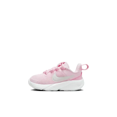 Nike Star Runner 4 Low Топ Обувь для малышей Белый Розовый Infant и Toddler