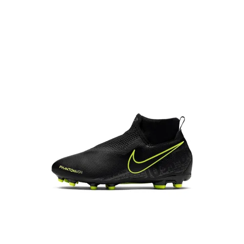 Nike Jr Phantom Vision Slip-Resistant Амортизация Устойчивость к истиранию Высокий Топ Детская Футбольная Обувь