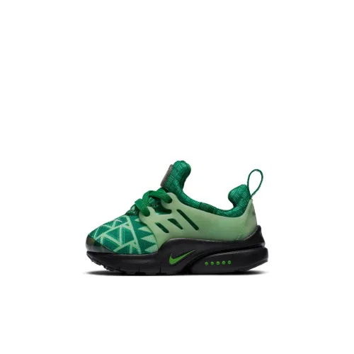 Nike Air Presto Low Топ Обувь для малышей Черный Зеленый Infant And Toddler