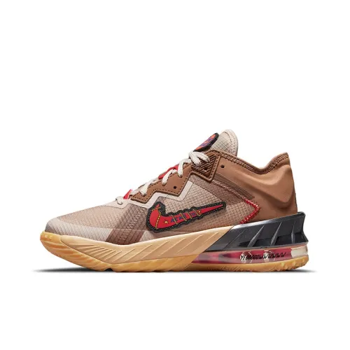 Детская баскетбольная обувь Nike Lebron 18, низкий топ, школьный возраст