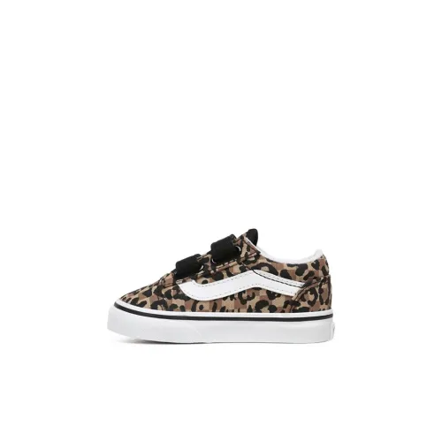 Малыш Vans Old Skool Collection Anaheim Шахматный узор V Low Топ Кроссовки для скейтбординга Леопардовый принт