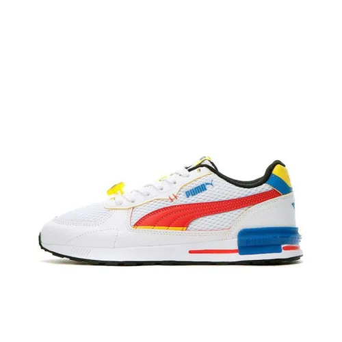 PUMA Graviton Low Топ KIDS Lifestyle Shoes Белый Красный Синий