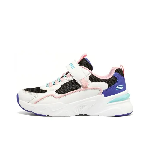 SKECHERS GIRLS Детские повседневные кроссовки Черный Белый Розовый Подростки