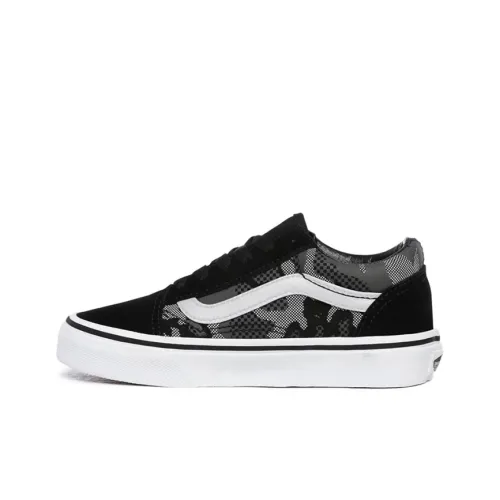 Vans Old Skool Collection Низкий Топ Детские Скейтбординги Черный Камуфляж Подростки