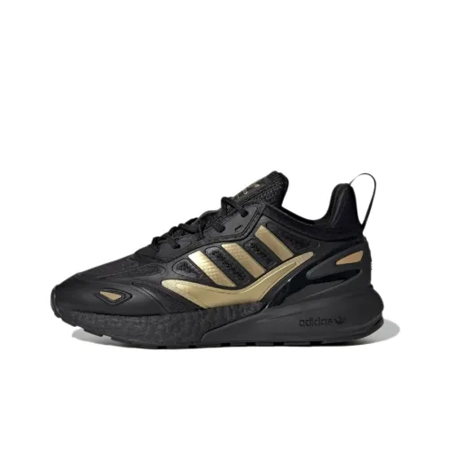 Adidas Originals ZX 2K BOOST 2,0 J Аbrasion Resistant Детские Lifestyle Обувь Обсидиановый Черный Подростки