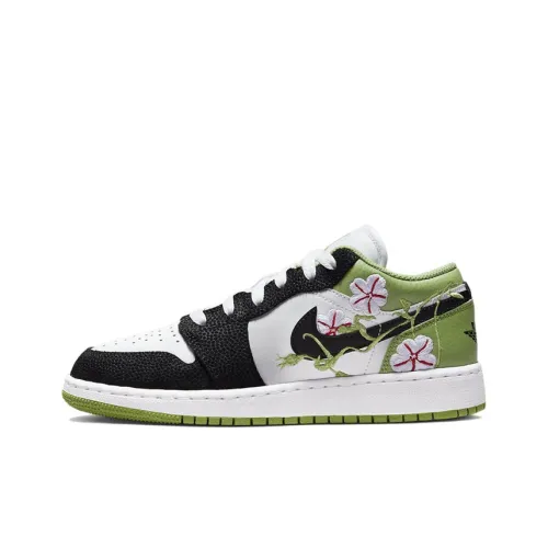 Jordan Air Jordan 1 Детские баскетбольные кроссовки с низким верхом для школьного возраста