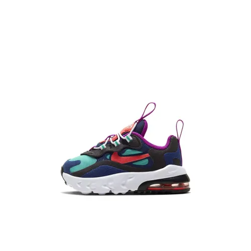 Nike Air Max 270 Low Топ Обувь для малышей Пурпурно-зеленый Черный Infant And Toddler