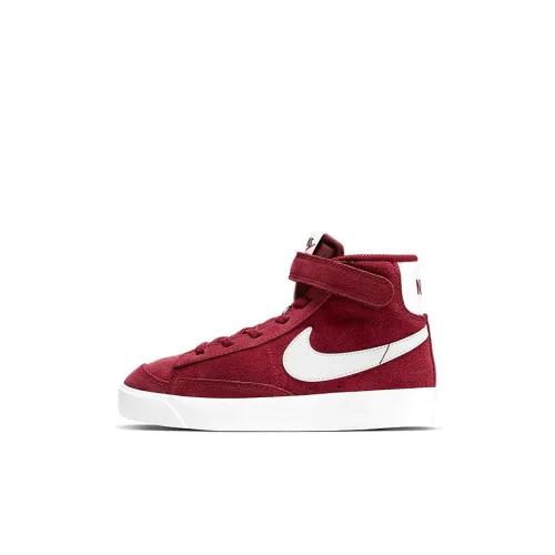 Nike Blazer 77 Замша MID Топ Кроссовки для скейтбординга Красно-белый Детские 3-7 лет
