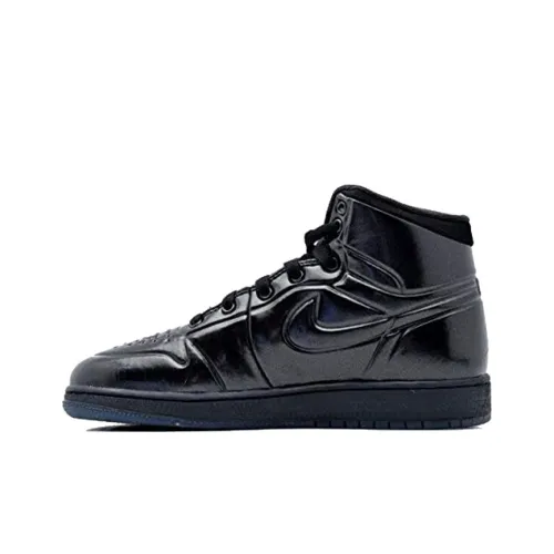 Jordan Air Jordan 1 Противоскользящие Амортизирующие Устойчивые к Износу Высокие Детские Баскетбольные Кроссовки