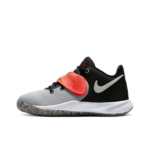 Nike Flytrap 3 Kyrie SE Low Топ Детские Баскетбольные Кроссовки Черный Серый Красный