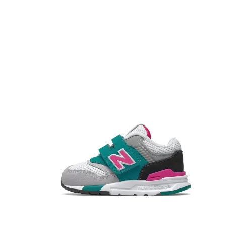 New Balance Hook and Loop 997H Низкий Топ Обувь для малышей Серый Зеленый Infant и Toddler