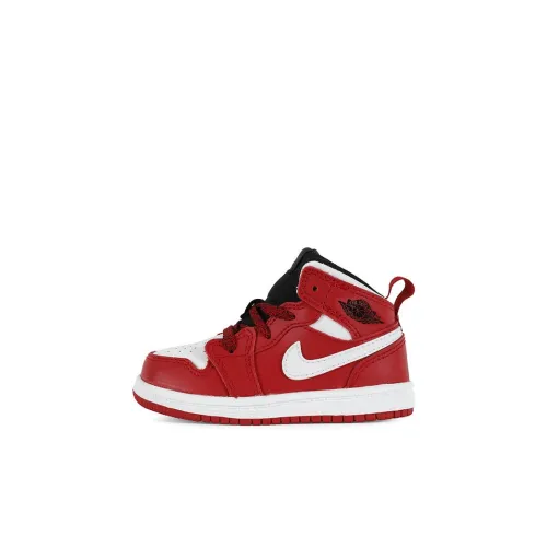 Jordan Air Jordan 1 Амортизаторы Slip-resistant Abrasion-resistant MID Топ Обувь для малышей Infant и Toddler