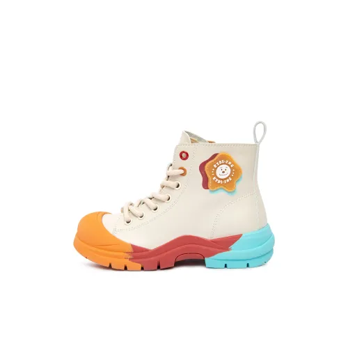 KIDSING Противоскользящие устойчивые к истиранию детские ботинки экрю для малышей