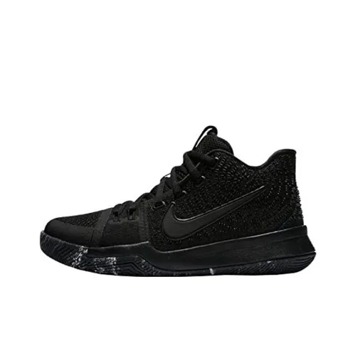 nike Kyrie 3 Slip-resistant MID Топ Детские Баскетбольные Кроссовки Черные