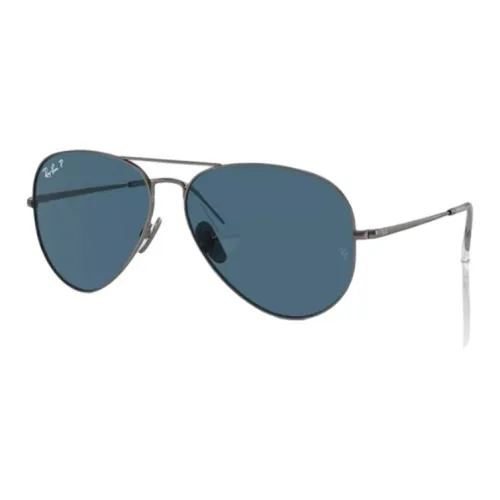 RayBan Titanium Aviator Солнцезащитные очки Унисекс Металлические