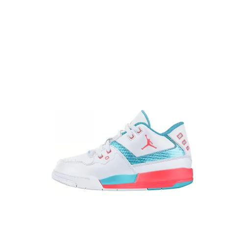 Jordan Flight 45 Детские баскетбольные кроссовки Низкий Топ Белый Для дошкольников