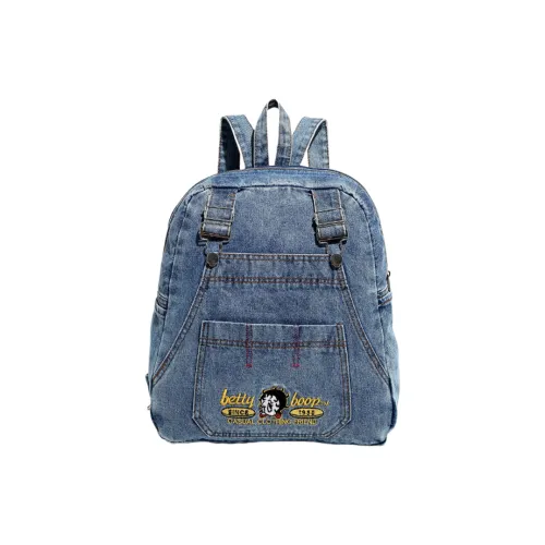 NOMK Denim Backpack Women's Blue NOMK Деним Рюкзак Женские Синий