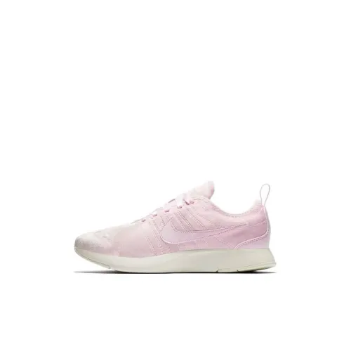 Nike Dualtone Racer Амортизация Износостойкий Низкий Топ Детская Беговая Обувь Розовая Детская