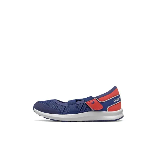 New Balance Nergize Sport Mary Jane Амортизация Износостойкий Низкий Топ Детские Лифт Кроссовки Синий Детский