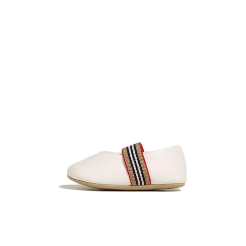 Burberry противоскользящие низкие балетки с белой подошвой для малышей и детей младшего возраста