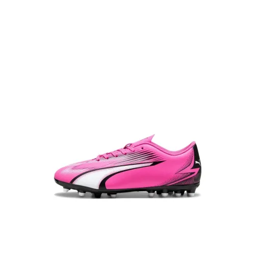 PUMA Ultra Play Детская футбольная обувь Низкий топ Розовый Черный Белый Kids