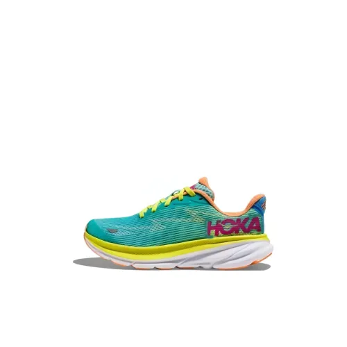 HOKA ONE ONE Clifton 9 Детская беговая обувь Низкий топ Синий Kids