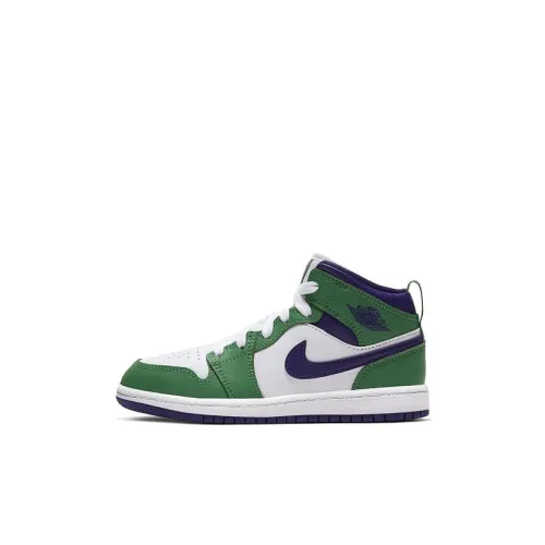 Jordan Air Jordan 1 Детские баскетбольные кроссовки MID Топ Pre School