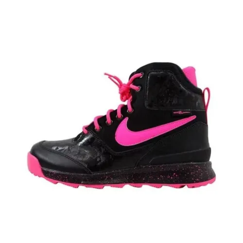 Nike Stasis ACG Амортизация Износостойкий Высокий Топ Детская Туристическая Обувь Черный Розовый Подростки