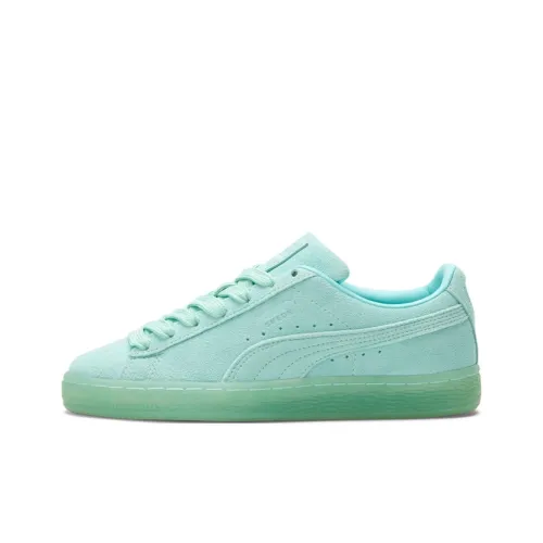 PUMA Suede Series Классический MONO Iced 'Aruba Синий' Низкий Топ Детские Скейтбординги Синий Подростки