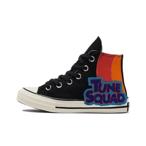 Конверс 1970s Air Slam Dunk Collaboration High Top Kids Canvas Shoes Черный Оранжевый