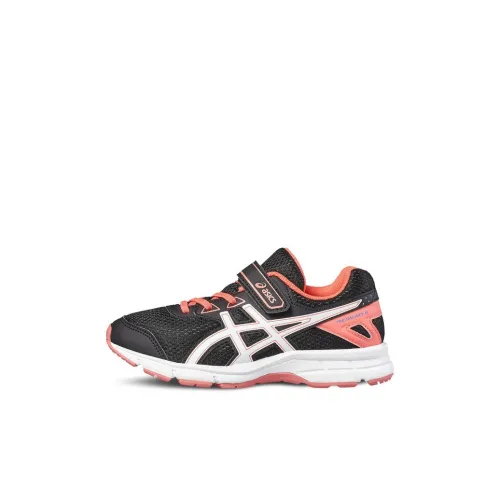 Asics Гель Galaxy 9 Устойчивый к истиранию Низкий Топ Детская Беговая Обувь Черный Оранжевый Для детей 3-7 лет